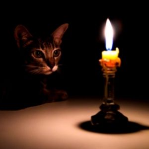 Wohnung katzensicher machen: Kerzen